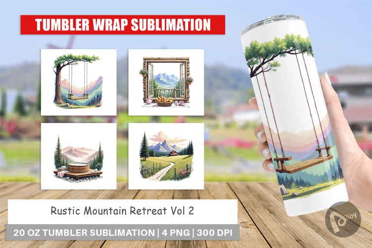 Tumbler Rustic Mountain Escape