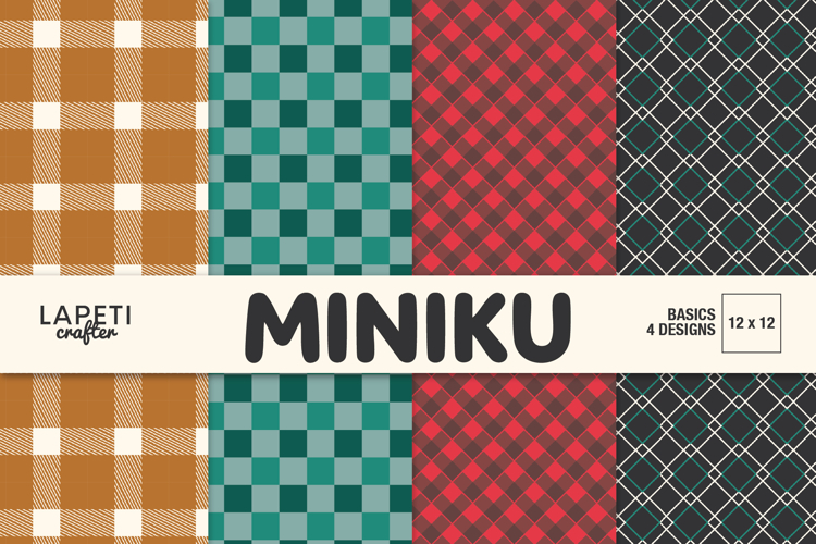 Rustic Plaid Digital Paper for Scrapbooking
