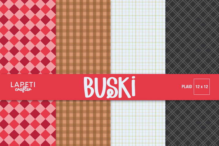 Plaid Scrapbooking Paper | Rustic Christmas Backgrounds