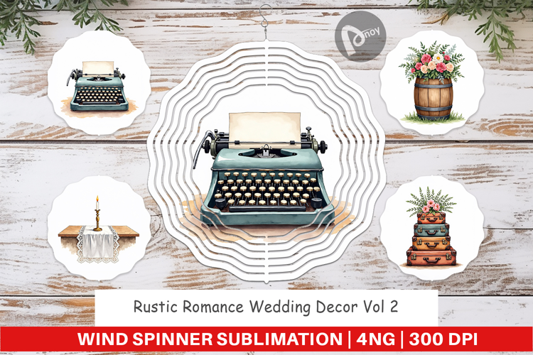 Rustic Wedding Decor Wind Spinner