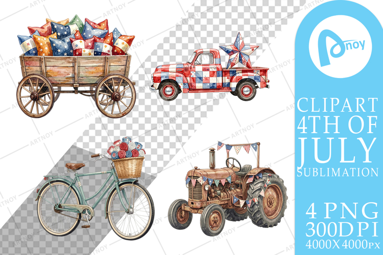 Rustic USA Patchwork Vehicle Sublimation example image 1