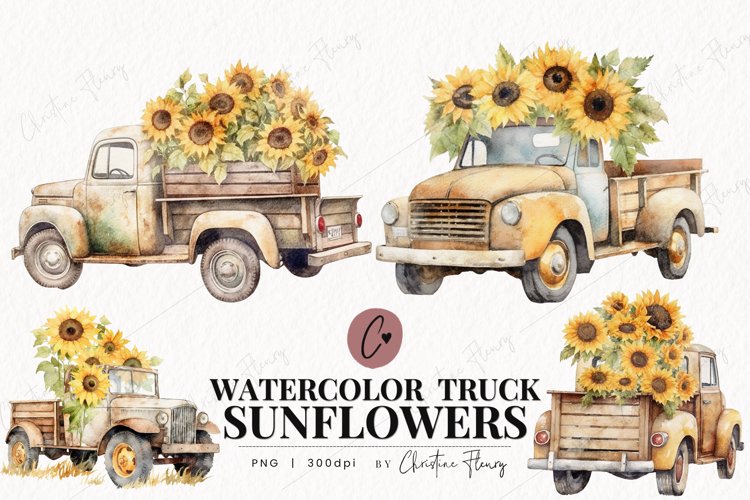 Vintage Truck Clipart Image 11