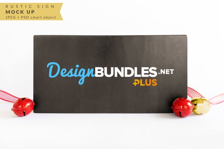 Rustic Wood Sign Mock up for Christmas