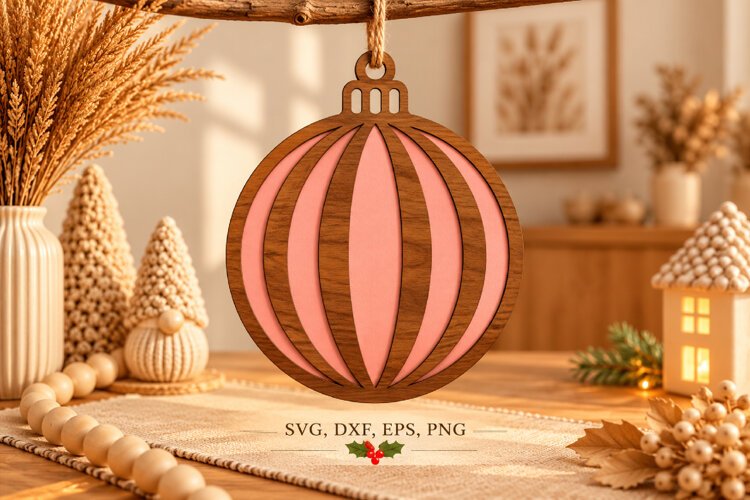 Rustic Wooden Ornament Craft example image 1