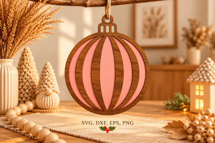 Rustic Wooden Ornament Craft