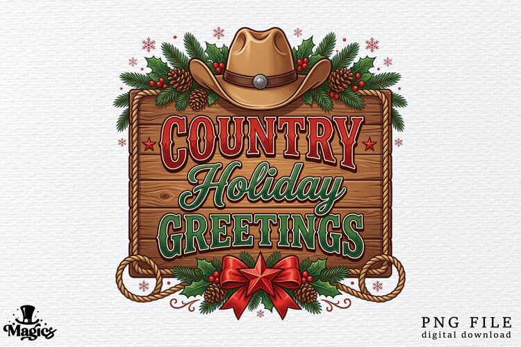 Rustic Wooden Sign Cowboy Hat PNG example image 1