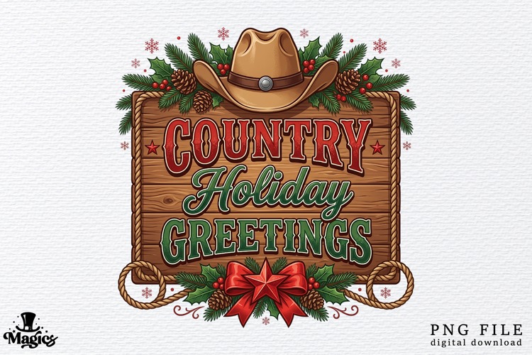 Rustic Wooden Sign Cowboy Hat PNG