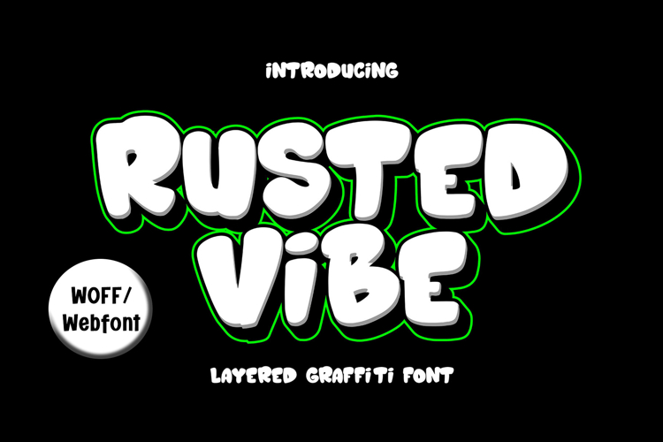 Rusted Vibe | Layered Graffiti Webfont