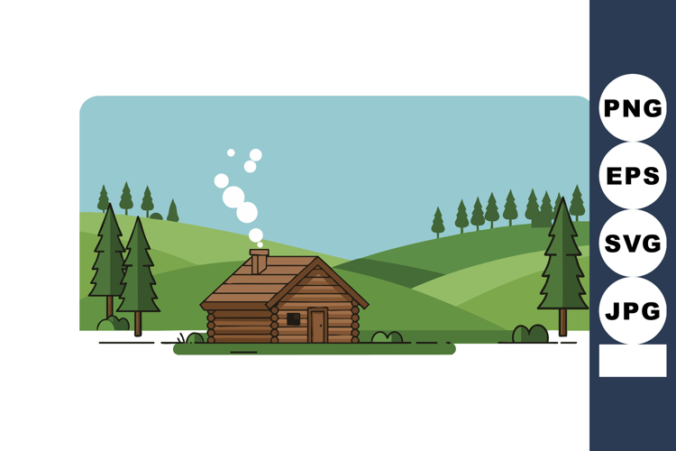 Cabin Clipart Image 24