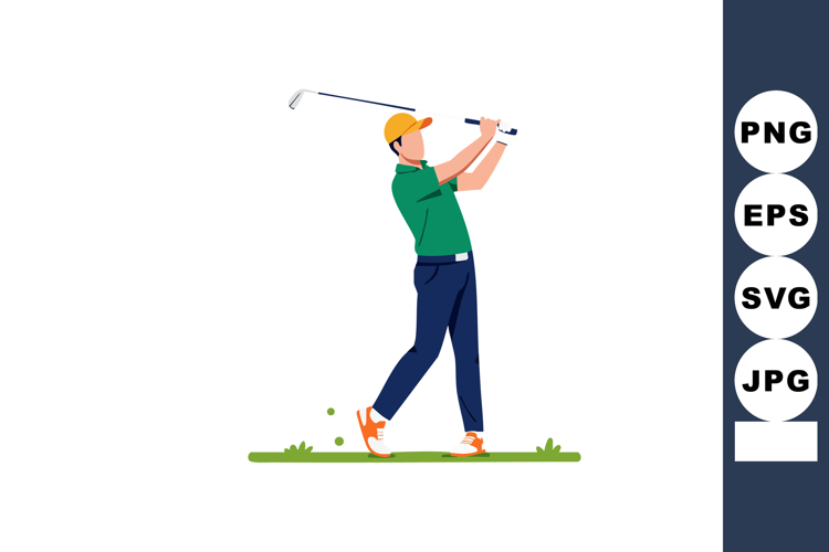 Golfer Clipart Image 4