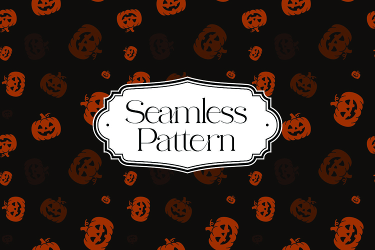 Halloween Seamless Pattern, Digital Paper example image 1