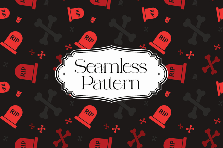 Halloween Seamless Pattern, Digital Paper