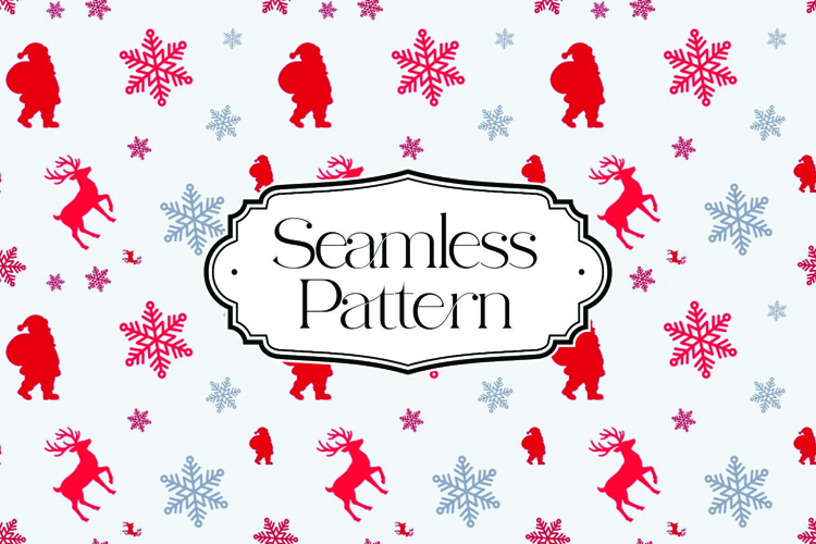 Christmas Seamless Pattern, Digital Paper