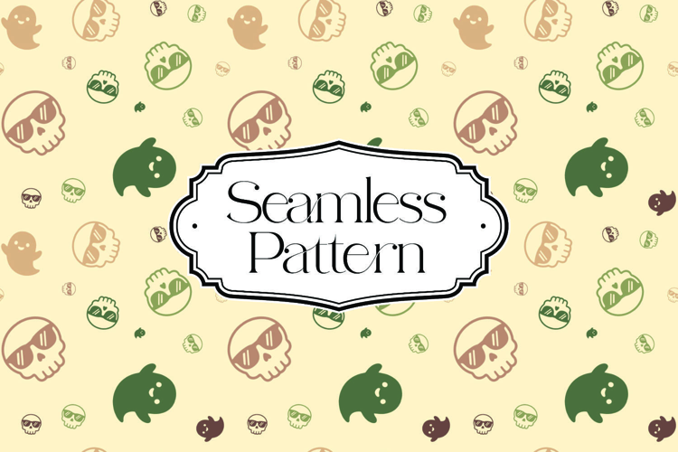 Halloween Seamless Pattern, Digital Paper