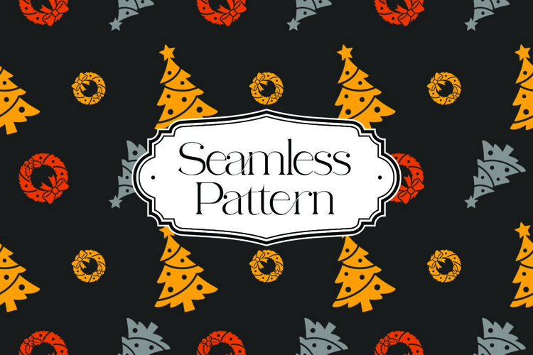 Christmas Seamless Pattern, Digital Paper