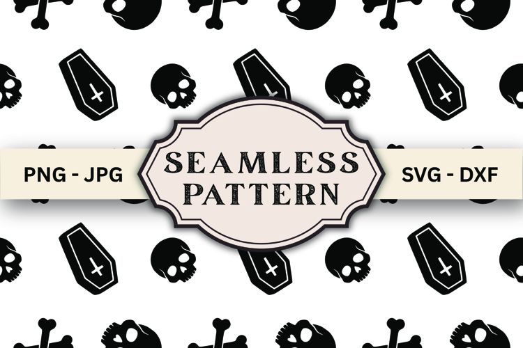 Halloween Seamless Pattern svg design example image 1