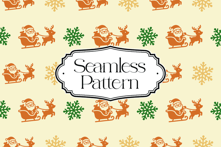 Christmas Seamless Pattern, Digital Paper
