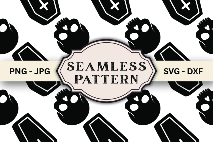 Halloween Seamless Pattern svg design example image 1