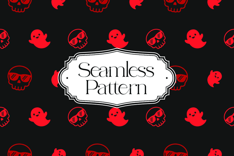 Halloween Seamless Pattern, Digital Paper