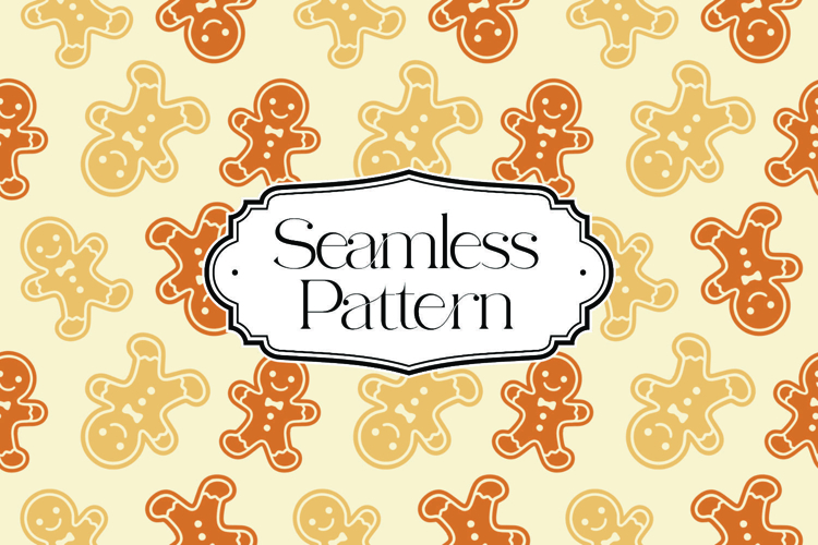 Christmas Seamless Pattern, Digital Paper example image 1