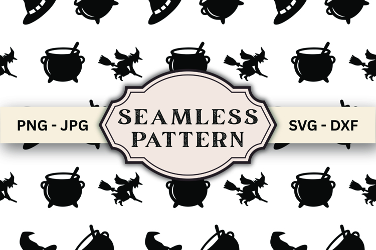 Halloween Seamless Pattern svg design example image 1