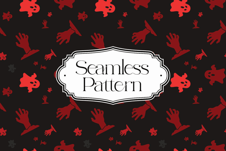 Halloween Seamless Pattern, Digital Paper