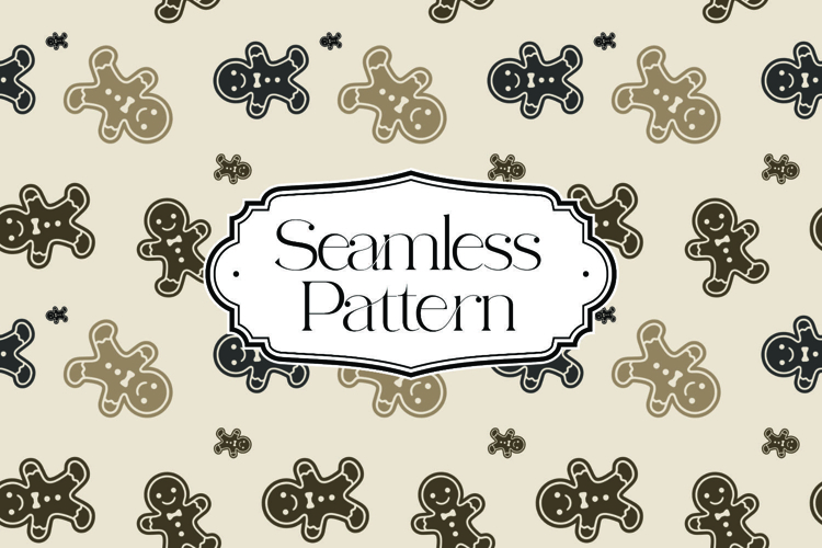 Christmas Seamless Pattern, Digital Paper example image 1