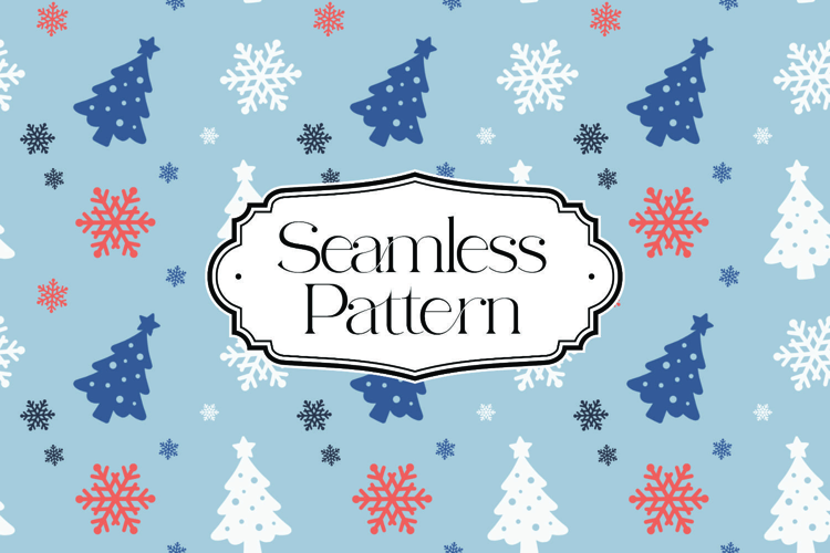 Christmas Seamless Pattern, Digital Paper