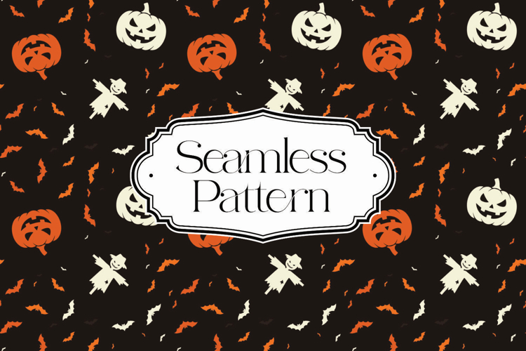 Halloween Seamless Pattern, Digital Paper