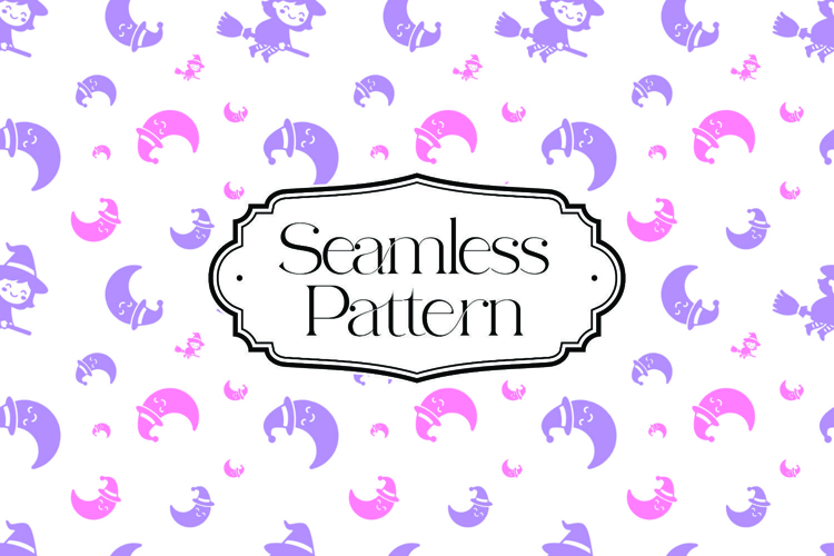 Halloween Seamless Pattern, Digital Paper example image 1