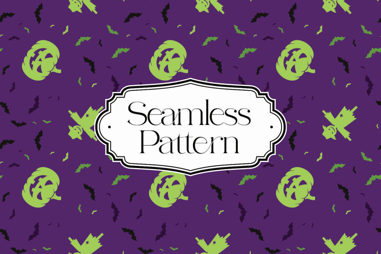 Halloween Seamless Pattern, Digital Paper
