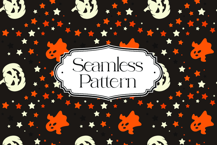 Halloween Seamless Pattern, Digital Paper