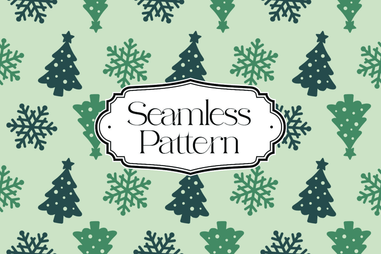Christmas Seamless Pattern, Digital Paper