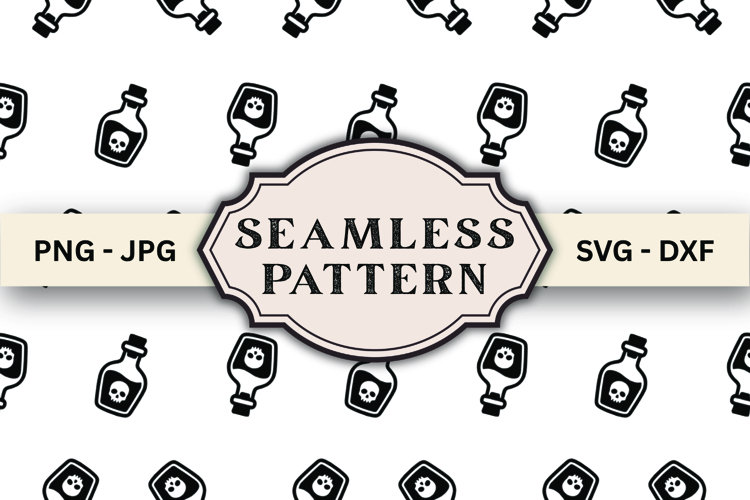 Halloween Seamless Pattern svg design example image 1