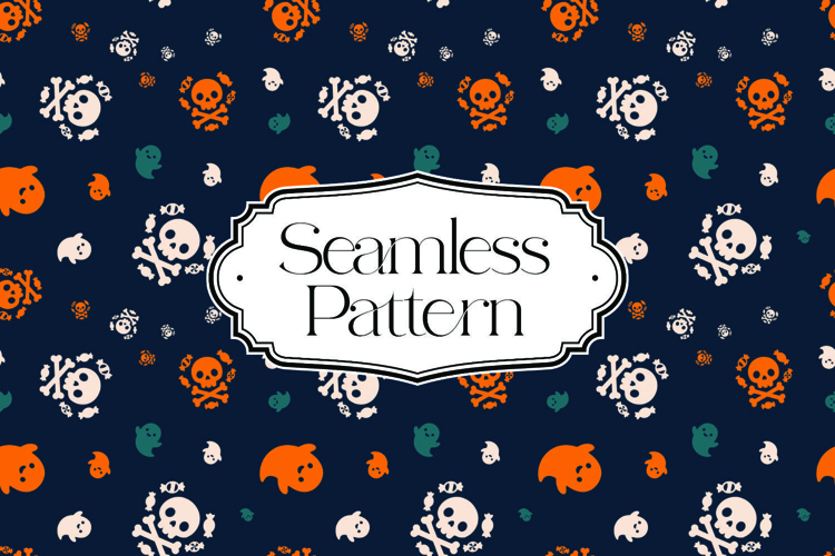Halloween Seamless Pattern, Digital Paper