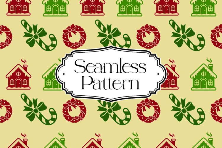 Christmas Seamless Pattern, Digital Paper
