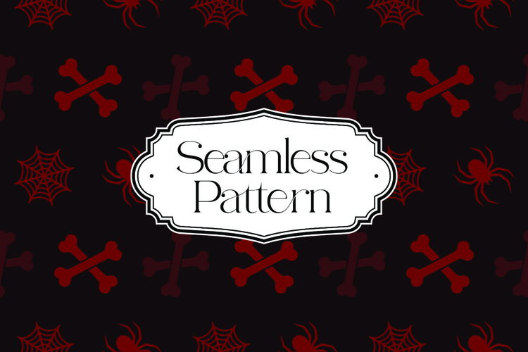 Halloween Seamless Pattern, Digital Paper example image 1