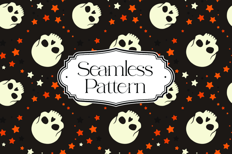 Halloween Seamless Pattern, Digital Paper