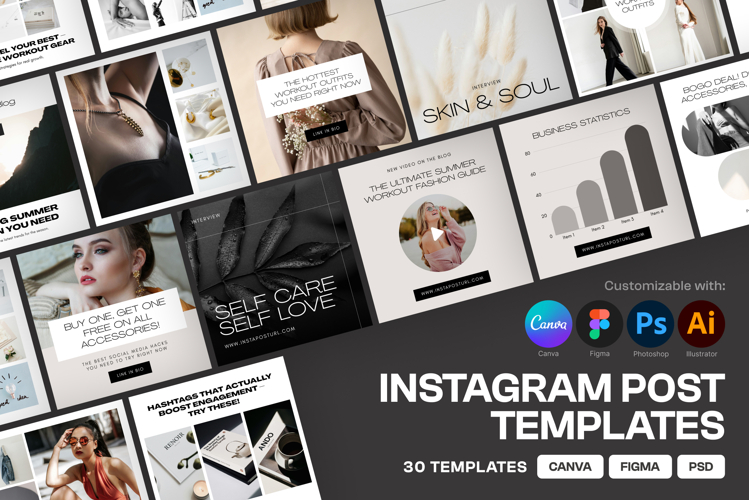 Instagram Post Template Social Media Design V3