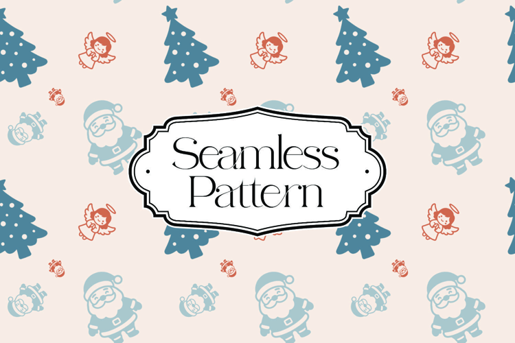Christmas Seamless Pattern, Digital Paper