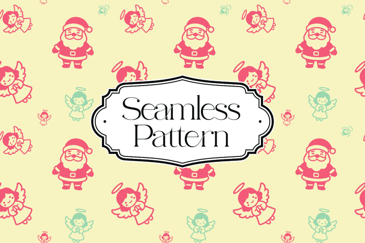 Christmas Seamless Pattern, Digital Paper