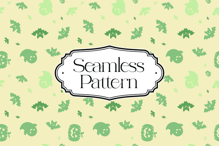 Halloween Seamless Pattern, Digital Paper example image 1