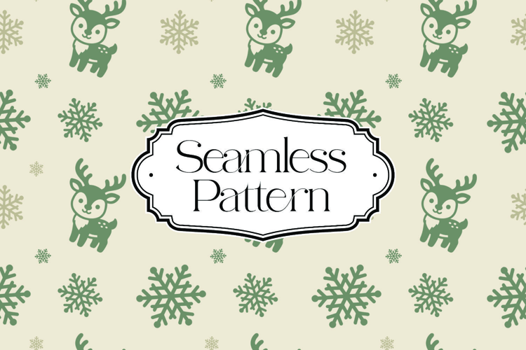 Christmas Seamless Pattern, Digital Paper