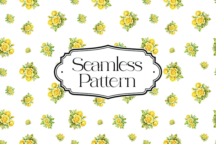 Floral Flower Seamless Pattern, Digital Paper