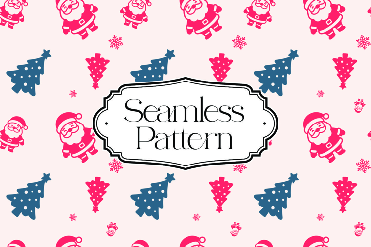 Christmas Seamless Pattern, Digital Paper