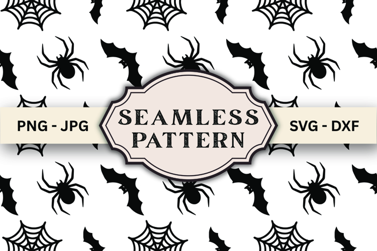 Halloween Seamless Pattern svg design example image 1
