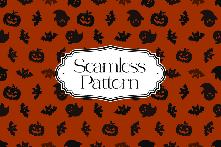 Halloween Seamless Pattern, Digital Paper