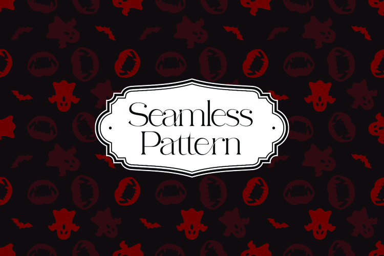 Halloween Seamless Pattern, Digital Paper