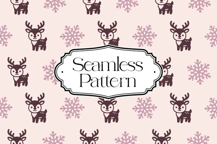 Christmas Seamless Pattern, Digital Paper
