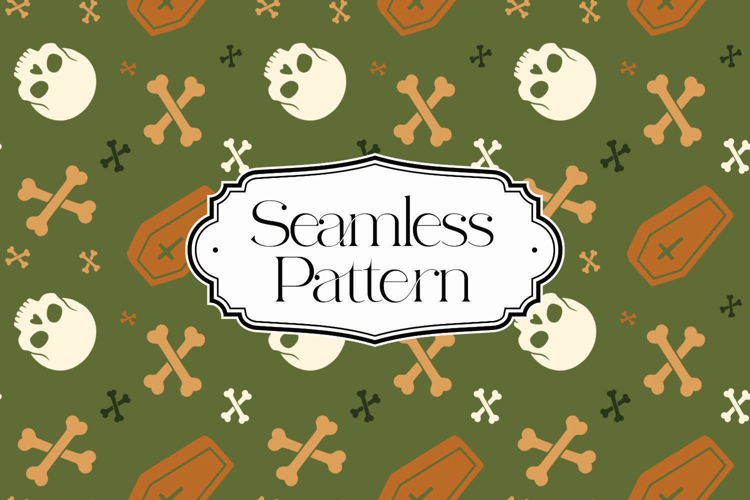 Halloween Seamless Pattern, Digital Paper